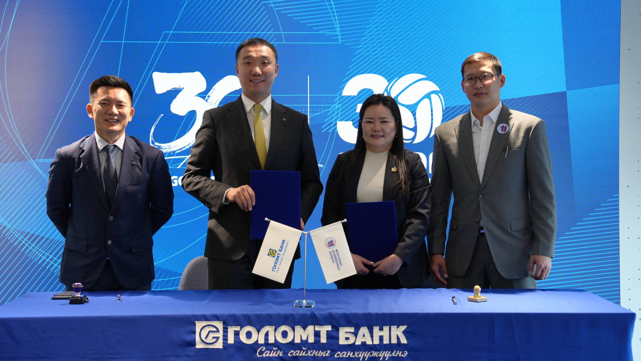 Голомт банк Монголын Волейболын Холбоотой хамтран ажиллах гэрээг үзэглэлээ